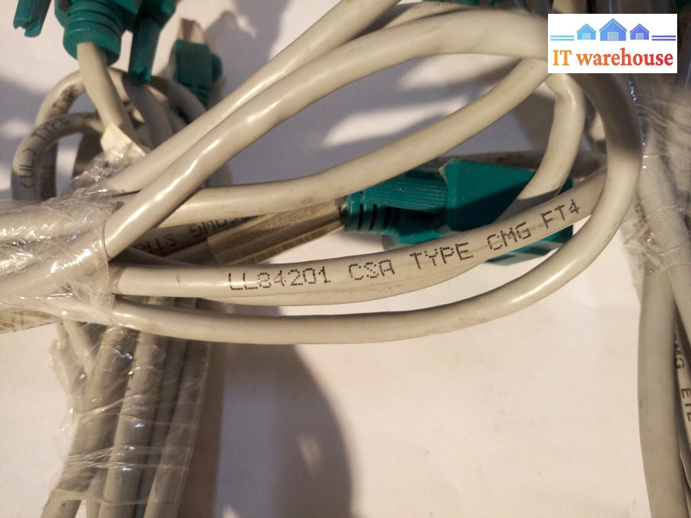 - LOT OF 4  RJ45 to RS232 CABLE