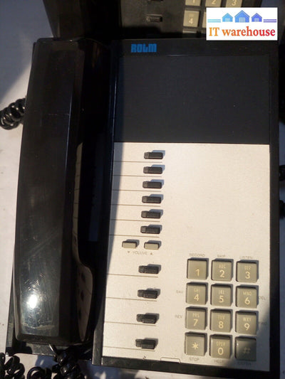 - Lot Of 4 Rolm Rp312 Black Business Telephone @@@