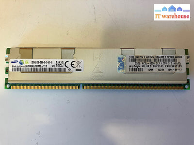 Lot of 4 Samsung 32GB 4Rx4_PC3L 8500R M393B4G70DM0 - YF8 240 Pin (Server RAM)