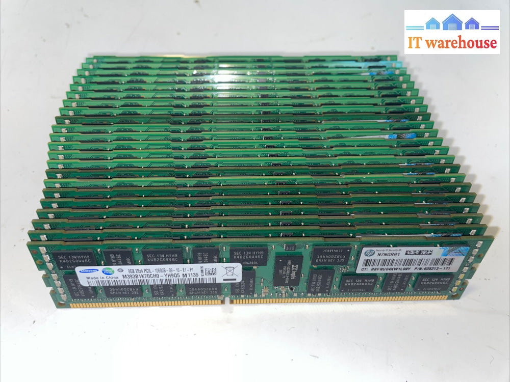 Lot of 4 Samsung M393B1K70CHO-YH9Q5 8GB 2RX4 PC3L-10600R Server RAM Memory