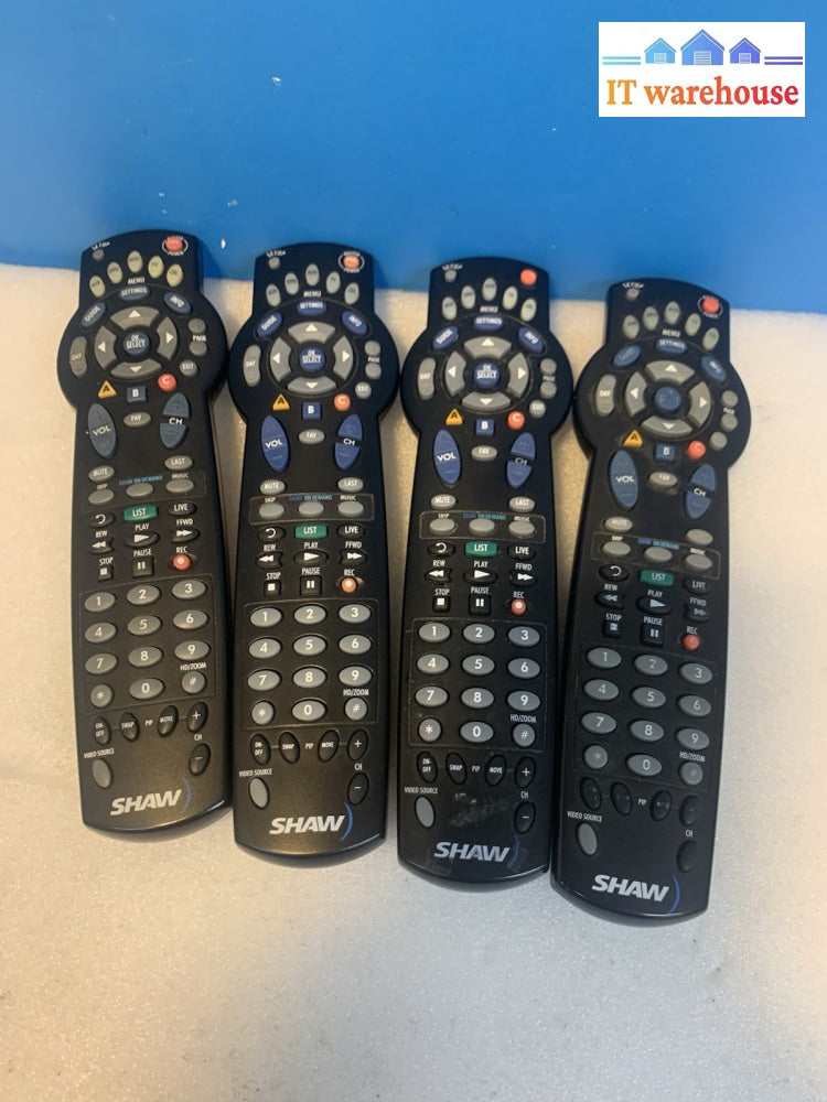 Lot of 4 Shaw Cable Remote Controls – Atlas DVR / OCAP