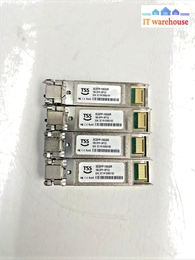 Lot of 4  TSS 3csfp-10gsr  Fiber Transceiver  +