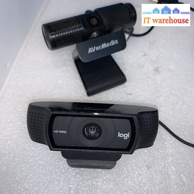 Lot of 4 USB webcam, 2x Logitech Logi and other brands