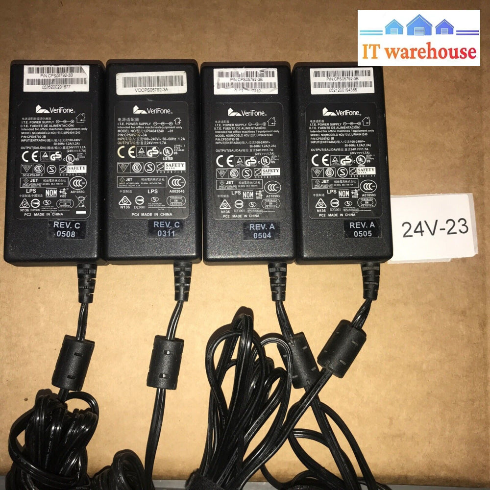 Lot Of 4 Verifone Up04041240 Part Number: Cps05792-3B I.t.e. Power Supply