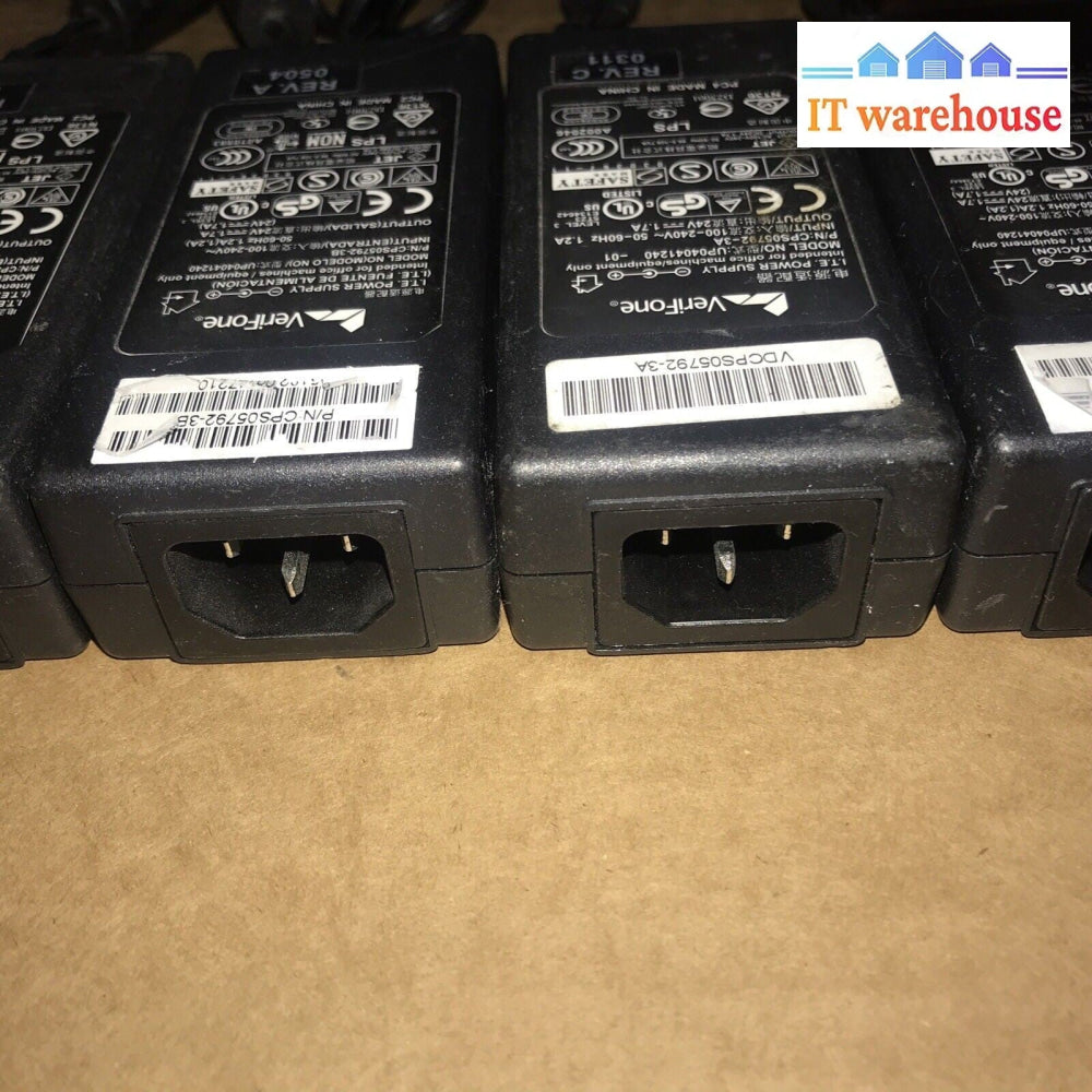 Lot of 4 VERIFONE UP04041240 PART NUMBER: CPS05792-3B I.T.E. POWER SUPPLY