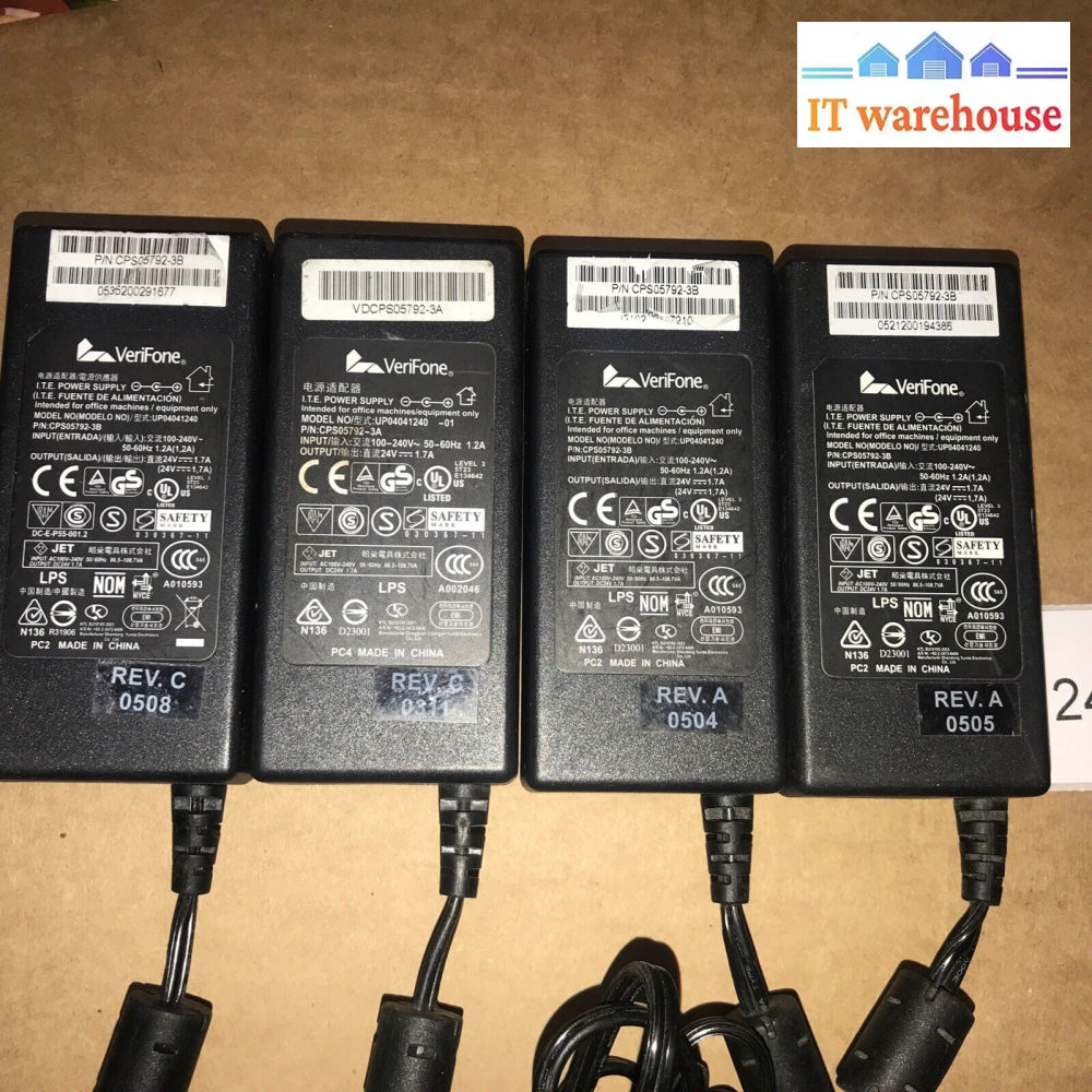 Lot Of 4 Verifone Up04041240 Part Number: Cps05792-3B I.t.e. Power Supply