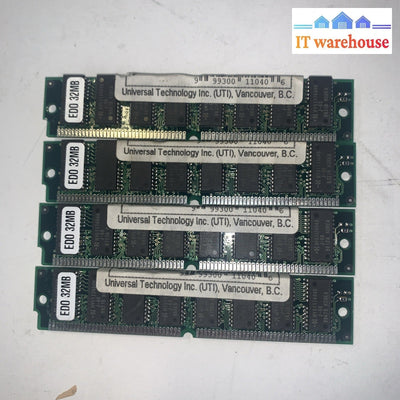 Lot Of 4 Vintage 72-8x32-60 32M 72P EDO Simm 72 Pin Memory Ram