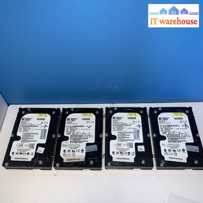 Lot of 4 WD 80GB IDE Caviar WD800 7200 RPM 3.5" hard drive (1000 days remaining)