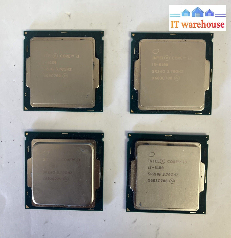 (Lot of 4x) Intel Core i3-6100 3.70 GHz LGA 1151 Desktop CPU Processor SR2HG ~