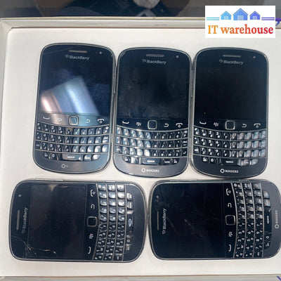 Lot Of 5 Blackberry Bold 9900 8Gb Cell Phone (Carrier:4X Rogers 1X Telus)