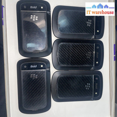 Lot of 5 BLACKBERRY BOLD 9900 8GB cell phone ( carrier: Rogers)
