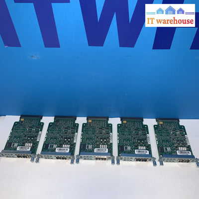 Lot of 5 CISCO VIC2-2FX0 2FXO 2 Port Voice Interface Card Module