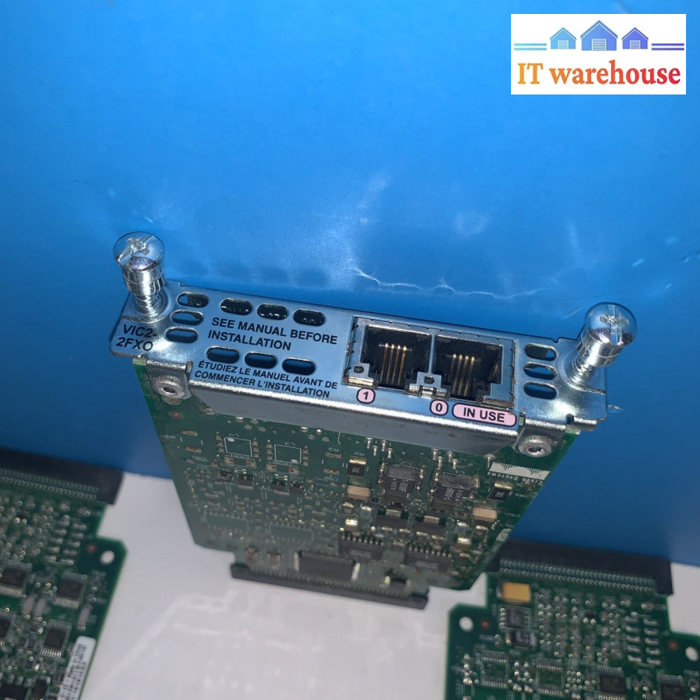 Lot of 5 CISCO VIC2-2FX0 2FXO 2 Port Voice Interface Card Module