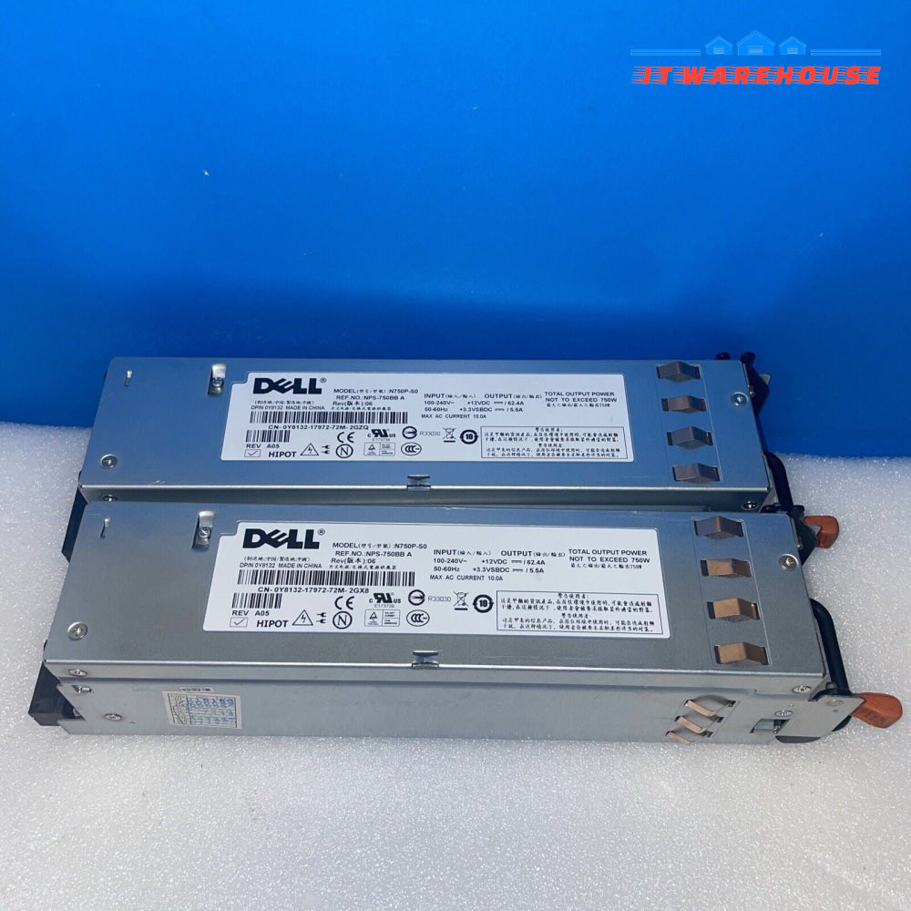 Lot of 5 Dell 0JU081 Power Supplies N750P 750W for Dell PowerEdge 2950 Server
