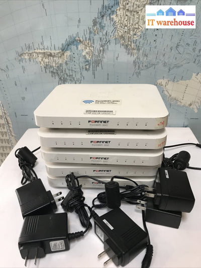 Lot of 5 Fortinet FortiWIFI-20C Security Appliance Firewall 802.11a/b/g/n