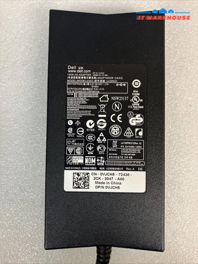 Lot of 5 Genuine DELL 19.5V 6.7A 130W Laptop AC Charger LA130PM121 VJCH5 W/ Cord