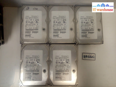 - Lot Of 5 Hitachi Ultrastar 147Gb 15000Rpm Sas Hdd Hus153014Vls300 45K0608 @@