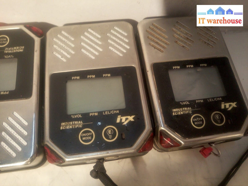 -  LOT OF 5 Industrial Scientific Model ITX 1810-4307 Multi-Gas Monitor(AS IS)