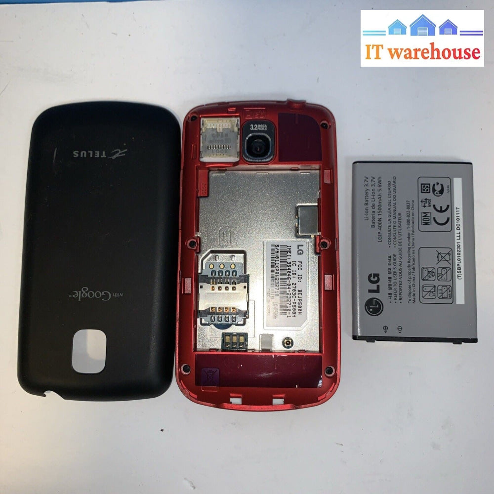 (Lot of 5)  LG Optimus One P500h Cellphone Cell phone  (Carrier: Telus)