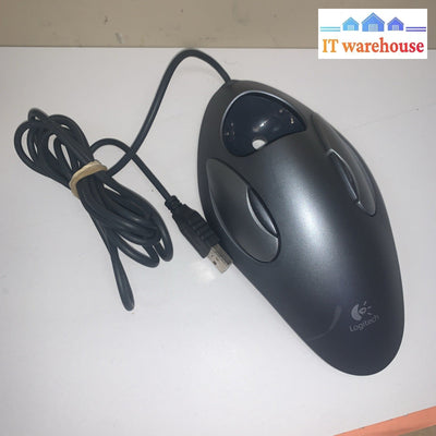 Lot of 5 Logitech Logi Trackball Mouse T-BC21 810-000767 Marble USB (NO BALL)