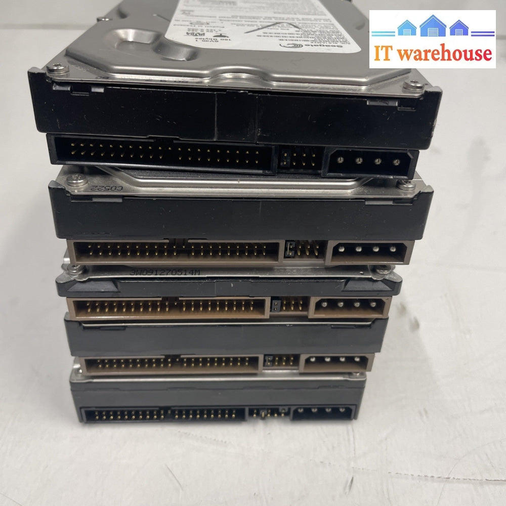 Lot Of 5- Mixed Brand Desktop IDE HDD   120G/160G 3.5”   Working +