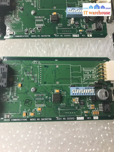 Lot Of 5 Mrv Em316Efrm Media Converter Card