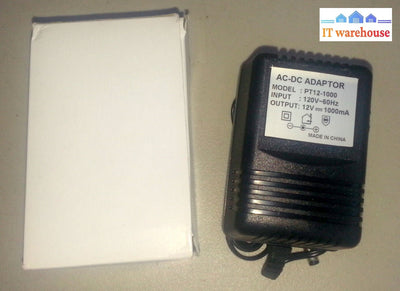 Lot of 5 NEW 12V 1000mA AC-DC ADAPTOR PT12-1000  US plug Ac adapter 