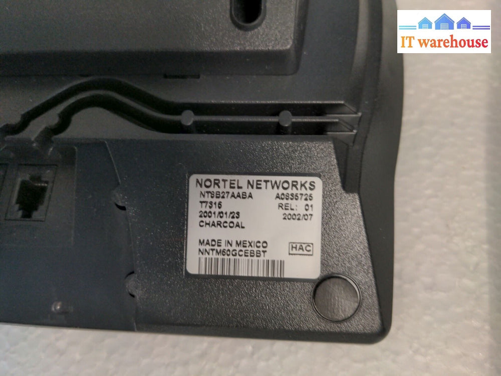 Lot Of 5 Nortel Norstar T7316 Charcoal Telephones Phone