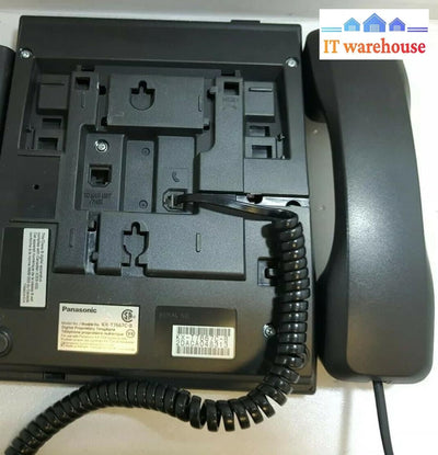 - LOT OF 5 PANASONIC KX-T7667 KX-T7667C-B 12 Button Display Telephone (NO Stand)