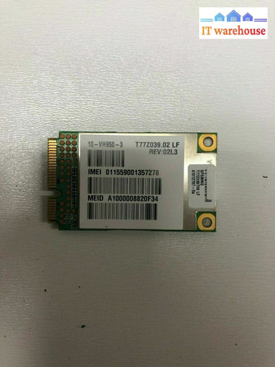 *Lot of 5 Qualcomm J9CUNDP-1 Broadband Wwan Wireless Mini PCI-E Card T77Z039 LF 