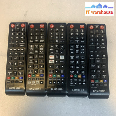 Lot of 5 Samsung TV Remote Controls BN59-01315J /-01180A /-01234A / AK59-00149A