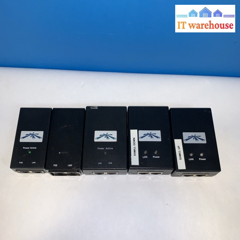 Lot of (5) Ubiquiti Networks PoE Injectors UBI-POE-24 / GP-A240-050