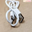 - Lot of 5 Unused  White 20 inch USB TYPE C charger Cables (Length 50cm)