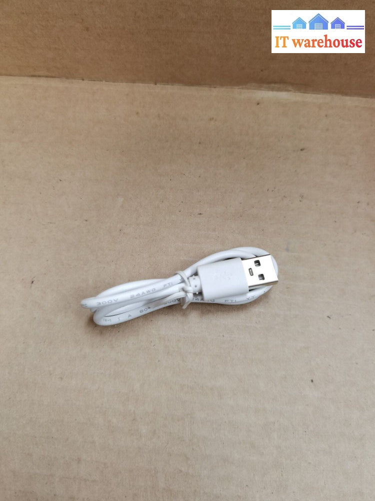 - Lot of 5 Unused  White 20 inch USB TYPE C charger Cables (Length 50cm)