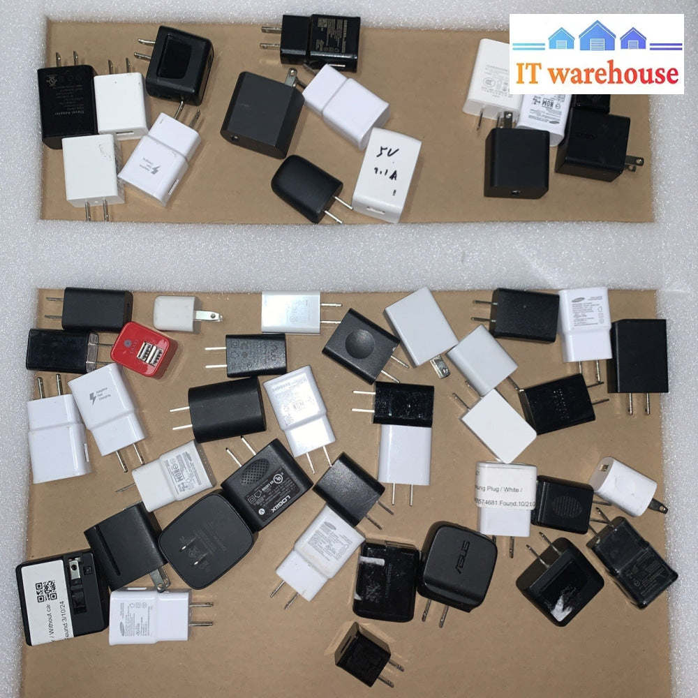 Lot of 50 USB 5V power adapter for cell phone's, etc.