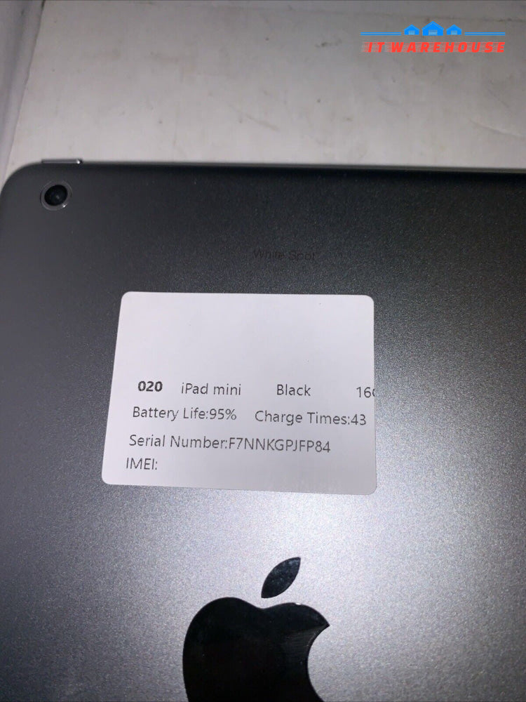 Lot of 6 Apple iPad mini A1432 16GB Wi-Fi 7.9 inch  Space Gray  -Good Condition