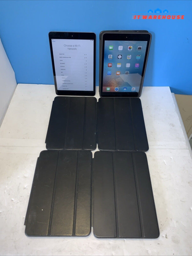 Lot of 6 Apple iPad mini A1432 16GB Wi-Fi 7.9 inch  Space Gray  -Good Condition