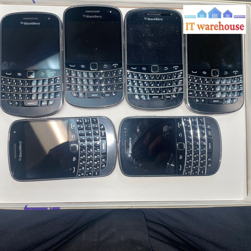 Lot Of 6 Blackberry Bold 9900 8Gb Cell Phone (Carrier: Telus)