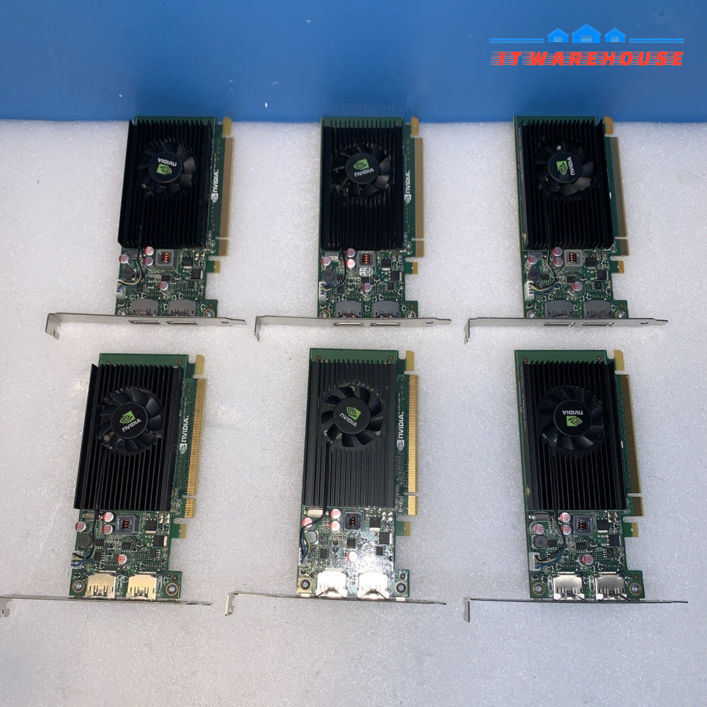 Lot of 6 HP NVIDIA NVS 310 1GB DDR3 DisplayPort x2 Graphics Card 818243-001