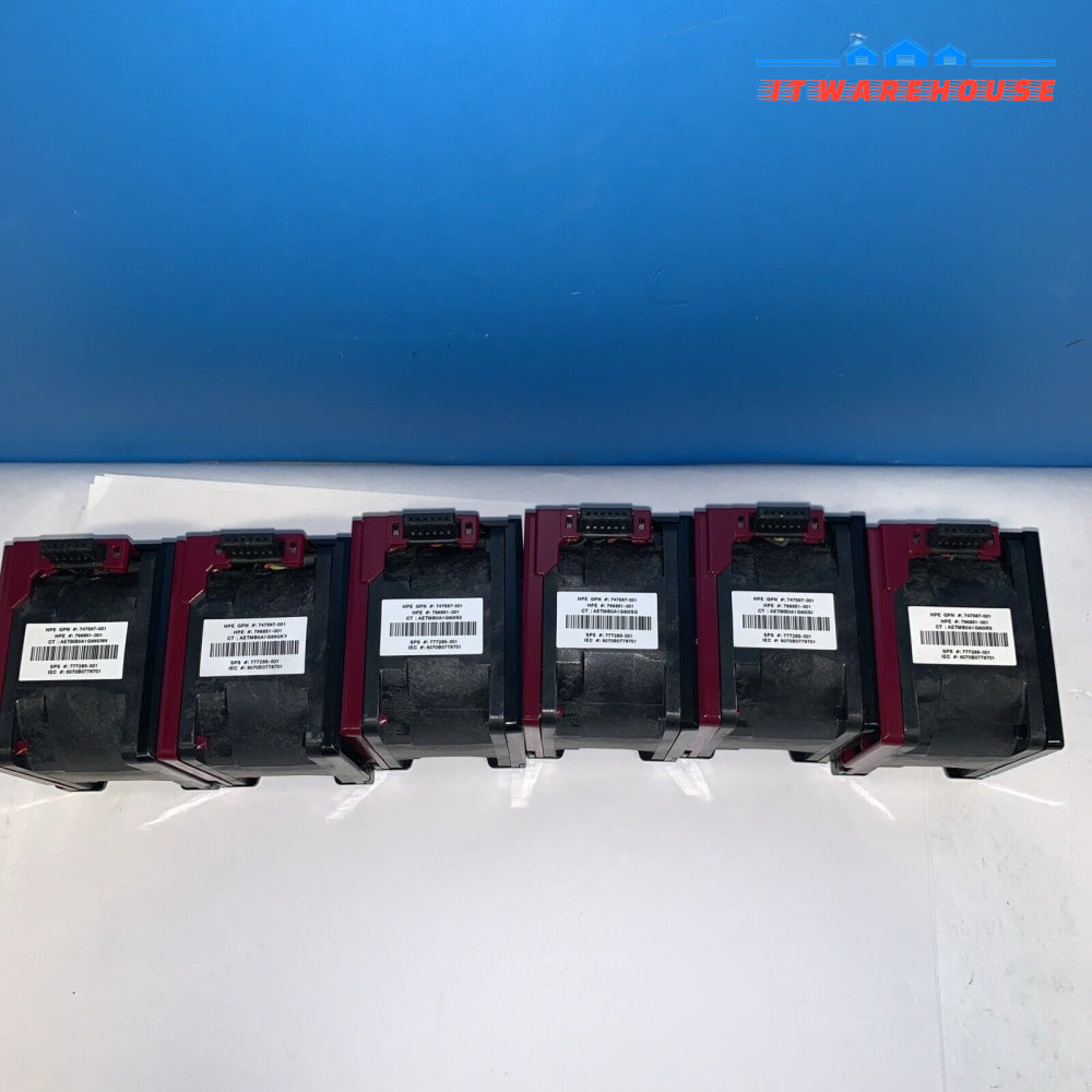 (Lot Of 6) Hpe Cooling Fan For Dl380 Dl388 Gen9 747597-001 796851-001 777285-001