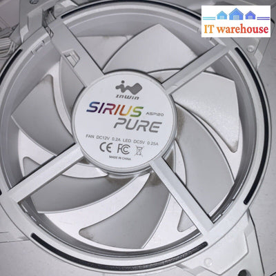 Lot of 6 IN WIN Sirius Pure ASP120 - Case fan - 120 mm - white