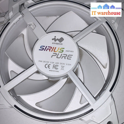 Lot of 6 IN WIN Sirius Pure ASP120 - Case fan - 120 mm - white