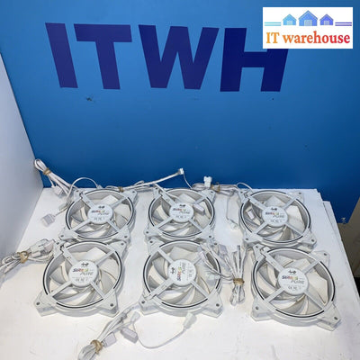 Lot of 6 IN WIN Sirius Pure ASP120 - Case fan - 120 mm - white
