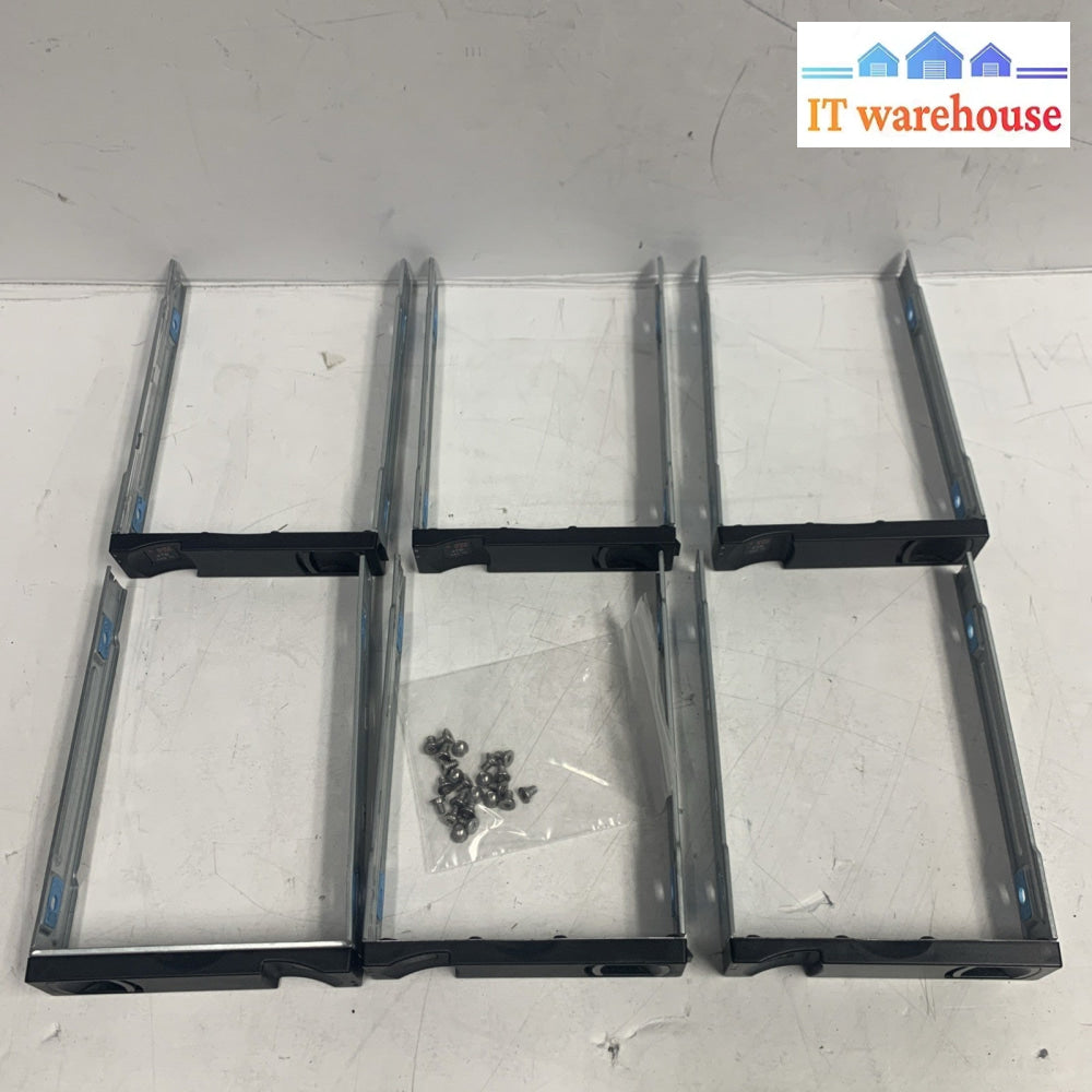 Lot of 6 Lenovo S2200 S3200 E1020 3.5’’ Hard Drive HDD Tray Caddy with 23 screws