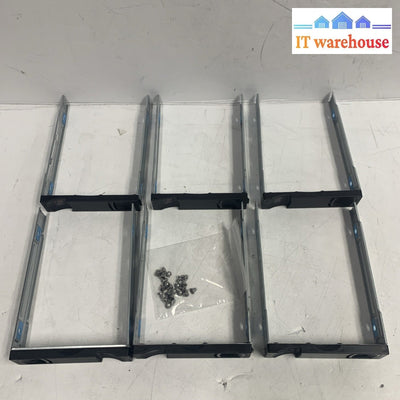 Lot of 6 Lenovo S2200 S3200 E1020 3.5’’ Hard Drive HDD Tray Caddy with 23 screws