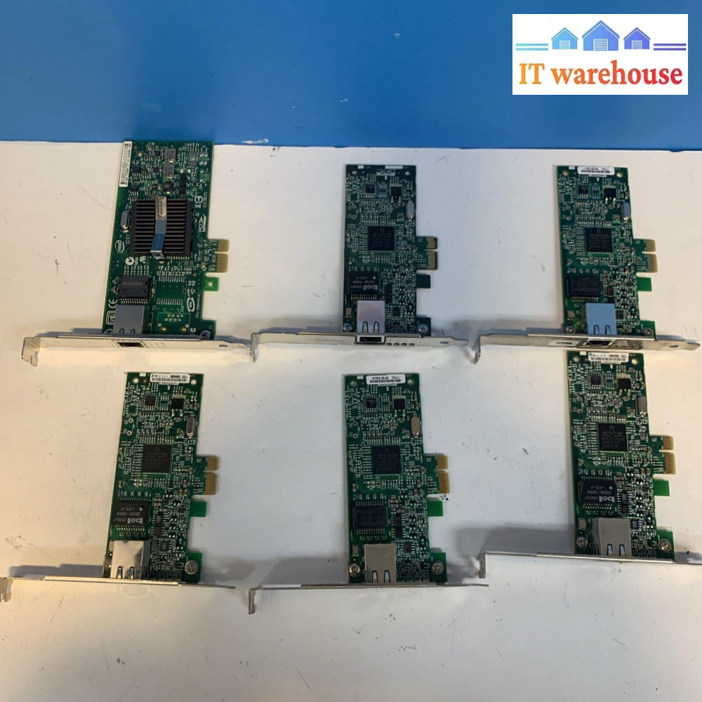 Lot Of 6 PCIE Network Card RJ45 10/100/1000