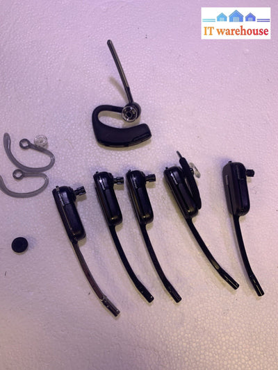 Lot of 6 Plantronics Bluetooth Headsets– missing Ear Hooks – untested