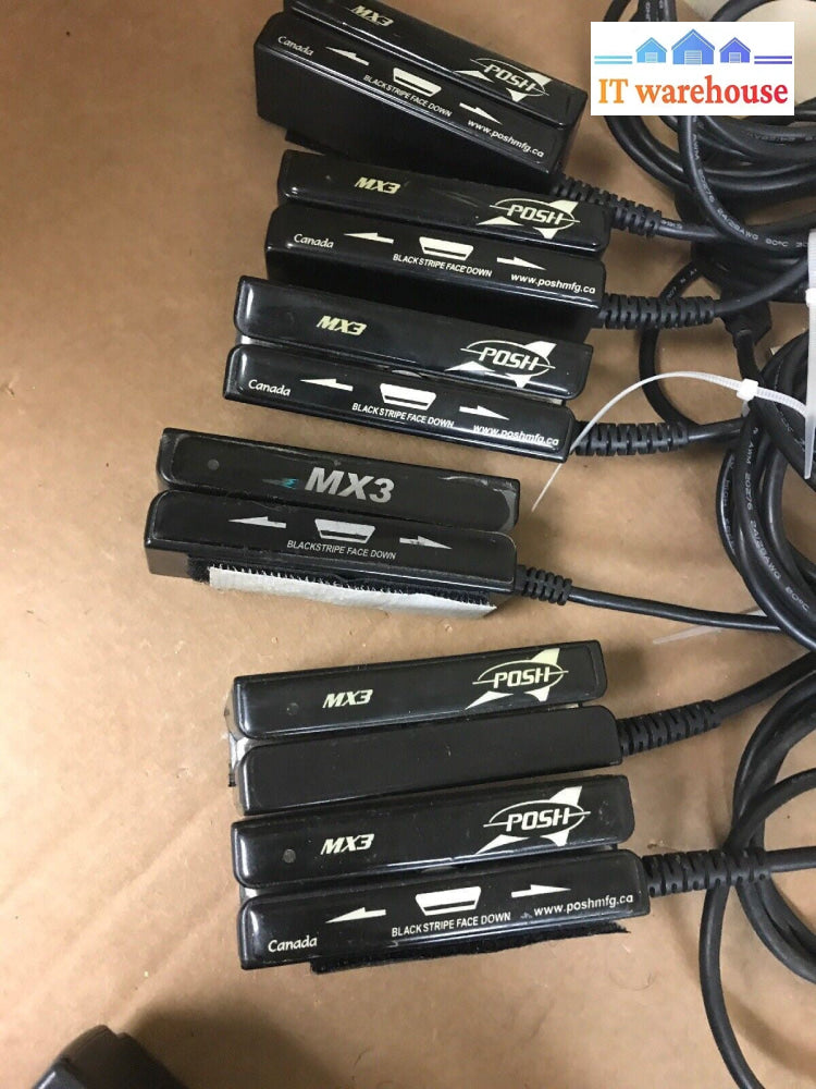 Lot of 6 Posh MX3 Stripe Card Reader  USB