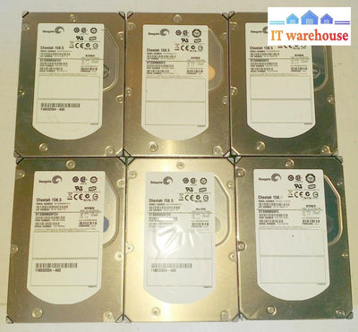 Lot of 6 Seagate Cheetah 15K 300 GB ST3300655FCV 9Z1007-030 Fireware 551A @@@