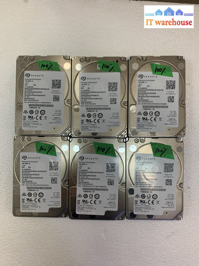 Lot of 6 SEAGATE ST1200MM0008 1.2TB 2.5" 10K SAS Hard Drive (not SATA)